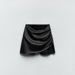 Zara Faux Leather Shorts